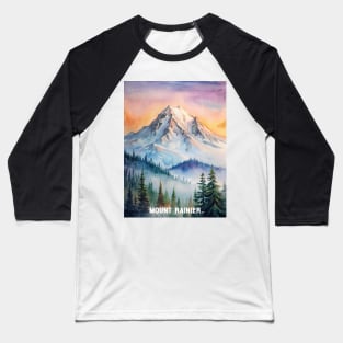 Mount Rainier National Park Baseball T-Shirt